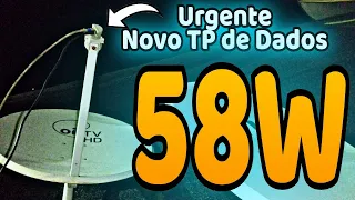 URGENTE NOVO TP DE DADOS DO SATÉLITE 58W BANDA-KU VEJAM AÍ COM O SINAL FORTE 📡🛰️