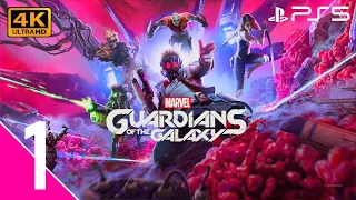 GUARDIANS OF THE GALAXY (PS5) Gameplay Walkthrough Part 1 - FULL GAME (4K 60FPS) No Commentary