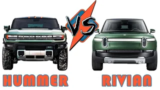 2022 GMC Hummer EV Pickup VS Rivian R1T