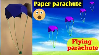 Paper parachute|how to make a parachute with paper |easy origami parachute.