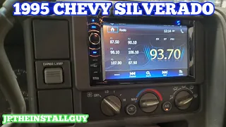 how to install a double din in a 1995 chevy Silverado | 95 chevy pick up radio removal