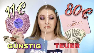 GÜNSTIG vs. TEUER | Lohnt sich teures Make-up wirklich? 🤔💸