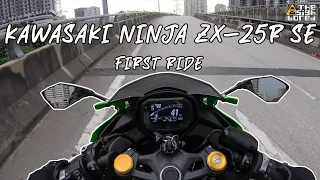First time riding the new baby Ninja ZX-25R SE