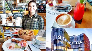 Breakfast Buffet at Alex Skyline Plaza frankfurt| alex fruhstuck buffet| frankfurt fun skyline plaza