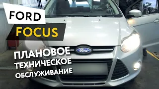 Плановое техническое обслуживание (инспекционный сервис) автомобиля Ford Focus 3 1,6 Ti VCT