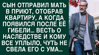 Сын, обобрав мать, отправил её в приют, но был в шоке узнав о наследстве...