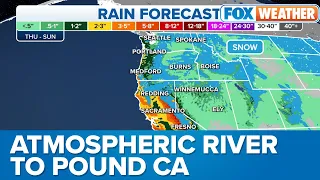 NOAA: Rain Rates Along California Coast Will Rival January Storms