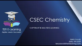 CSEC Chemistry - Carboxylic Acids (Terry David)