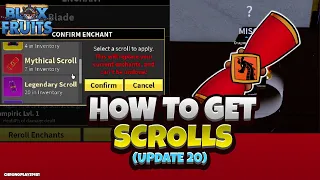 How to get Scrolls (Update 20 Blox Fruits)