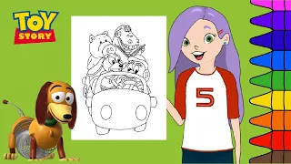 Coloring Toy Story 4 Disney Pixar Coloring Book | Kids Videos