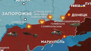 374 сутки войны: карта боевых действий