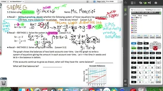 Lesson 5 3  Solving Systems of equations by Substitution