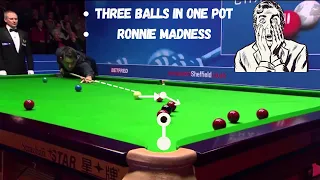 Ronnie O'Sullivan Outstanding 3 Ball unbelievable | Ronnie O'Sullivan best shot | Ronnie trick shot