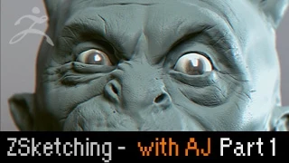 Zbrush Sketching: Crazy Demon with Anthony Jones (1 of 2)