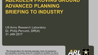 Advanced Planning Briefing to Industry