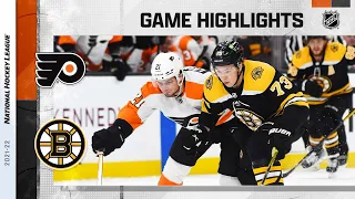 Flyers @ Bruins 1/13/22 | NHL Highlights