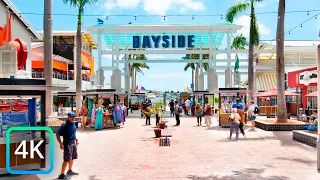 【4K】Walking in Bayside Marketplace, Miami |  USA 🇺🇸 Florida, Miami in 4K