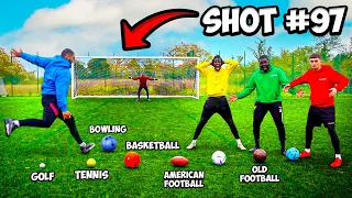 Scoring 1 AMAZING Goal With Every MULTI BALL (Football)