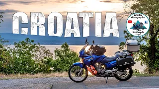 Motorcycle Camping in Croatia - TransALP 650 - Day 6/8 - S.3 Eps.38