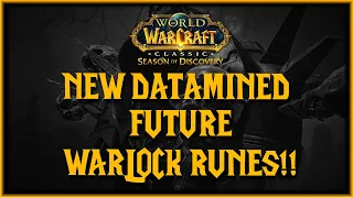 You WONT believe the datamined Warlock Runes - Felguard, ImmoAura, Unstable Affliction and more!