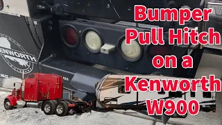 “We put a bumper pull hitch on our KW W900” | Ultimate HDT Toy Hauler