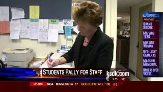 Students to rally in support of laid off staff