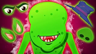 Crazy Monster Wrong Face | Guess The Missing Face | Nursery Rhymes for Kids by Hoopla Halloween