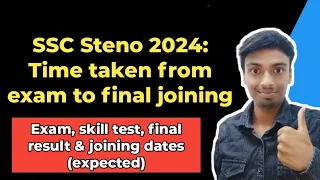 SSC Steno 2024 timeline | SSC Steno joining process time 2024 | SSC Steno expected skill test date