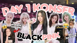 DAY 1 NONTON KONSER BLACKPINK WORLD TOUR IN JAKARTA !! JENNIE DILEMPAR ?!