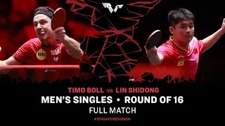 FULL MATCH | Timo BOLL vs LIN Shidong | MS R16 | #SingaporeSmash 2024