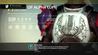 Destiny - Crest of Alpha Lupi Exotic Armor!
