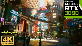 Cyberpunk 2077 Free Roam - Walking Around Night City | RTX 3090 Ultra Ray Tracing 4K