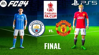 FC 24 - Manchester City vs Manchester United | FA Cup Final 23/24 Full Match | PS5™ [4K60]