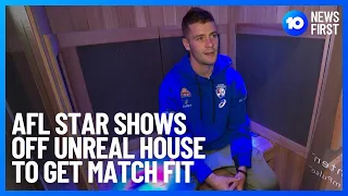 AFL: Bulldogs Star Tours Melbourne Home With Massive Gym, Sauna, Hot and Cold Tubs | 10 News First