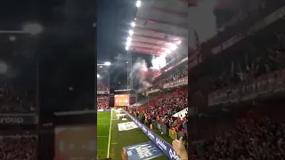 Anderlecht 🇧🇪 fans throw firework on the pitch vs Liege | Match gets suspended 😱