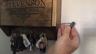 Hidden locking mechanism for a box made cheap