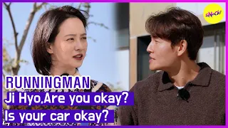 [HOT CLIPS][RUNNINGMAN] Ji Hyo,Are you okay?Is your car okay?(ENGSUB)