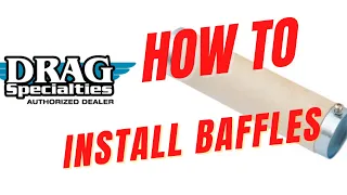 Aftermarket exhaust baffles by drag specialties. Test and installation