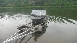 Легкий способ спуска лодки на воду. Система СЛИПОВАНИЯ своими руками