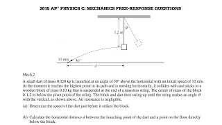 2015 AP Physics C: Mechanics FRQ #2