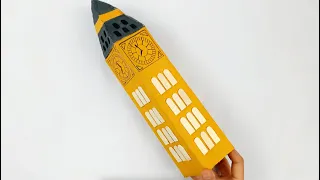 Big Ben Cardboard Craft Activity for Kids