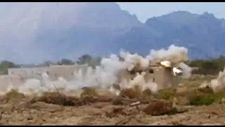 F/A-18 Strafing Run on Taliban Compound