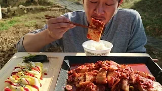두부김치조림 계란말이 먹방 Spicy Tofu Kimchi & Rolled Omelet  mukbang eating show