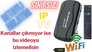 SUNPLUS Falcon Dahili Wifili İP TV Uydu Alıcı Bağlantı Ayarları / KANALLAR GELMİYORSA BUNU YAPIN