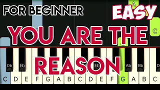 You are the reason - Calum Scott | Easy Piano