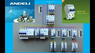 Основные схемы трёхфазного щита на примере продукции ANDELI