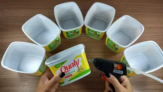 4 IDÉIAS ESPETACULARES COM POTE DE MARGARINA ♥️