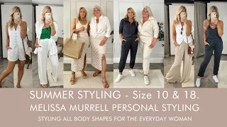 Summer Styling for the Everyday Woman. UK Size 10 & 18. How to balance out a large chest and stomach