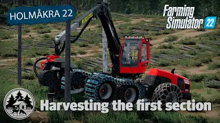 NEW START! FORESTRY ON HOLMÅKRA!! | FS22 | Forestry | Holmåkra 22 | Timelapse | E01