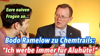 Bodo Ramelow zu Chemtrails & Co : "Ich werbe immer für Aluhüte!"